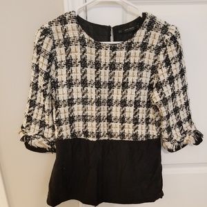 Zara tweed top